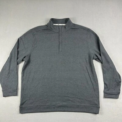 Мужской пуловер Walter Hagen 2XL P11 средний вес 1/4 на молнии черный вересковый свитер для гольфа - Изображение 1 из 4