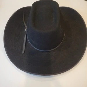BRADFORD WESTERN By RESISTOL Black XX PREMIUM WOOL COWBOY HAT Rodeo - Picture 1 of 5