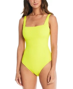 Bleu by Rod Beattie Women's Square-Neck One-Piece Swimsuit L101701 Size 14 - Picture 1 of 1