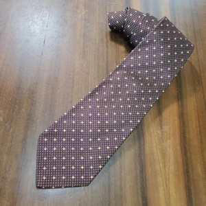 Joseph Abboud 56,5 x 3,75" Krawatte Krawatte 100 % Seide Vintage gewebt weinrot oliv Italien - Bild 1 von 8