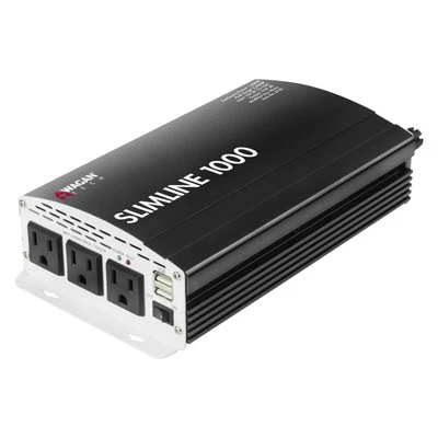 Wagan 3720 SLIMLINE 1000 High Output 1000 Watt Compact 115V AC Power Inverter - Image 1 of 2