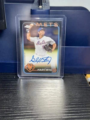 2024 Topps Chrome - Rookie Autographs Grant Hartwig #RA-GH (AU, RC) - Image 1 of 2