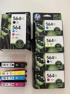 HP 564XL/564 Schwarz Tri-Color Kombipack Original Tintenpatronen Ablaufdatum 1/2026 - Bild 1 von 8