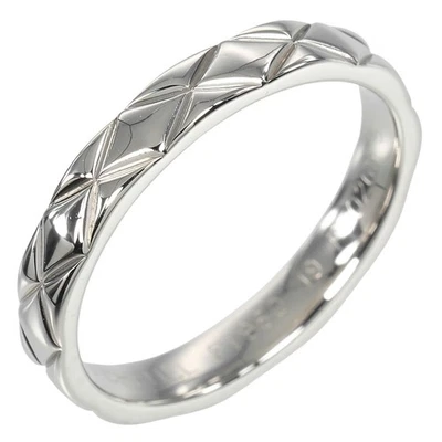 CHANEL Matelasse Ring Pt950Platinum #7.8(US Size) 6g mens - Image 1 of 4