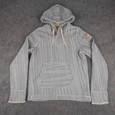 Sudadera con Capucha Hollister De Colección Para Hombres XL Gris Surf Club Henley Pullover Y2K Foto 1 de 4
