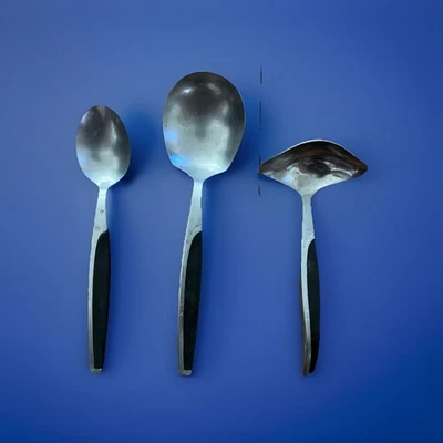 Cuchara de servir de colección Mar-Crest ébano elegancia atómica Starburst Japón, cucharón de salsa Foto 1 de 4