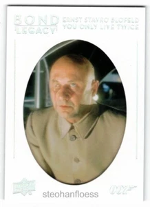 2019 Upper Deck James Bond Collection Legacy Tier 1 BL-20 Ernst Stavro Blofeld - Picture 1 of 1