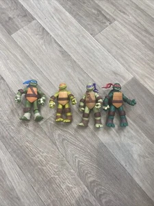 4 Vintage 2012 Viacom Teenage Mutant Ninja Turtles 4.25"/4.5" Figures - Picture 1 of 9