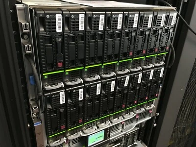HPE Gen9 Rocks Cluster Head Node +14x BL460C Gen9 Nodes *300 CPU Cores* 10TB SAN - Image 1 of 4