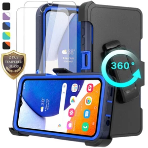 For Samsung Galaxy A14 5G A13 A12 Case Shockproof /Tempered Glass /Belt Clip - Picture 1 of 22