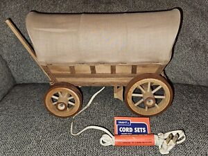  Wooden Western Covered Wagon Stagecoach NIGHT LIGHT LAMP WORKS