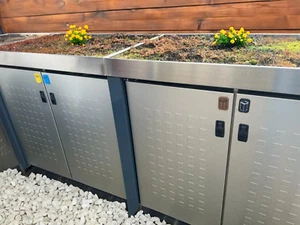 Magnetische Recycling Mülleimer Aufkleber, Magnete für Mülltonnen 4 Stück - Bild 1 von 7