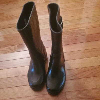 Botas de lluvia negras para mujer Michael Kors talla 6/usadas en excelente estado  Foto 1 de 4