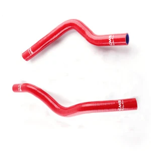 Red Silicone Radiator Hose for 1990-1994 Mitsubishi Eclipse 1G Talon Lazer 4G63T - Picture 1 of 4