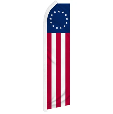 Betsy Ross Swooper Flutter Feather Flag Advertising American Flag USA - Image 1 of 2