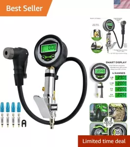 Digital Bicycle Tire Inflator Gauge with Auto-Select Valve Type - Presta and ... - Picture 1 of 6