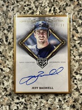 2023 Topps Chrome Gilded Jeff Bagwell Gold Framed HOF SP Auto 27/50 Astros 🔥