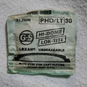 GS FLEXO HI DOME LOK TITE LEXAN WATCH CRYSTAL PHD/LT30 REPLACEMENT PART 31.7MM - Picture 1 of 2