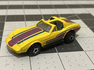 Vintage Matchbox 1979 Yellow Chevrolet Corvette T Top Car Mattel 1:64 - Picture 1 of 5