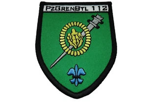 Aufnäher des Bundeswehr Panzergrenadierbataillon 112    ca 7,5x 9  cm mit Klett - Picture 1 of 3