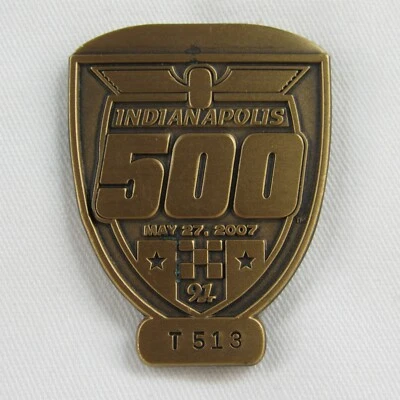 Indianápolis 500 2007 bronce T513 insignia de pozo Dario Franchitti Andretti verde Foto 1 de 4