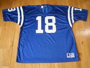 Vintage NEW Champion PEYTON MANNING INDIANAPOLIS COLTS NFL Team Rookie JERSEY 48