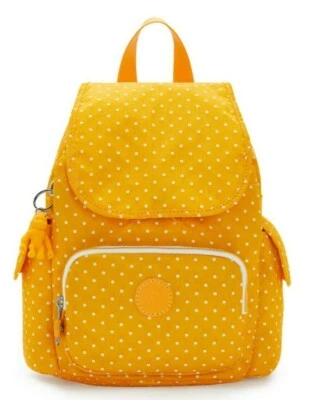 Kipling CITY PACK MINI - Soft Dot Yellow RRP £77 - Image 1 of 4