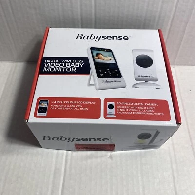 Babysense Video Baby Monitor V24R+1_US Night Vision, Temp Alert, Lullaby, Use Foto 1 de 4