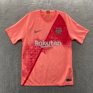 FCB Barcelona Jersey Mens Medium M Pink Nike 2018 2019 Third Dri Fit Football - Picture 1 of 17