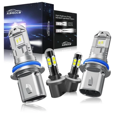 For Ford E-350 Econoline Club Wagon 1994-2002 9007&880 LED Headlight Bulbs 6500K - Image 1 of 4