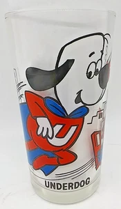 Bicchiere vintage anni 70 "UNDERDOG" Pepsi serie da collezione LEONARDO-TTV - Foto 1 di 20