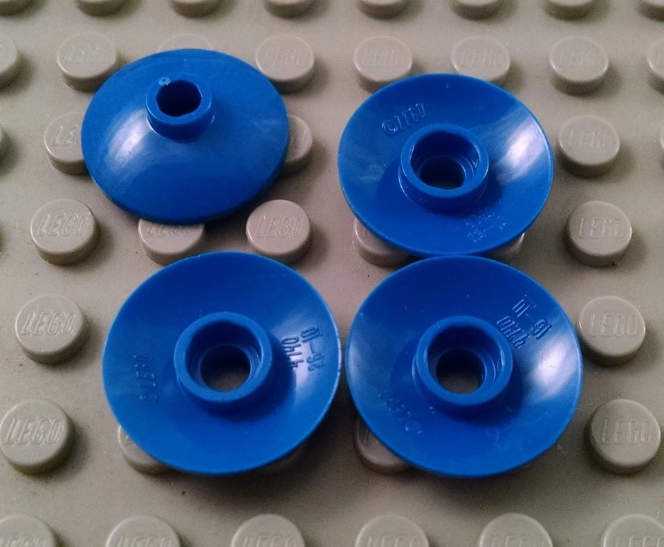 LEGO Lot of 4 Blue 2x2 Space Radar Dish Pieces - Image 1 of 1