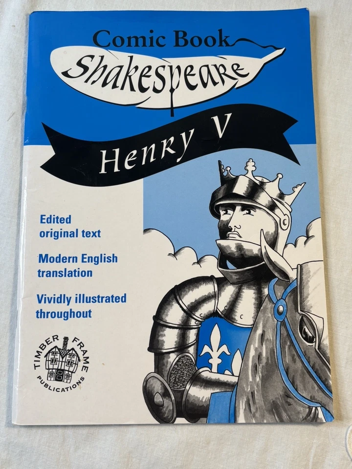Shakespeare Henry V Comic Book Illustrated Graphic Novel Paperback Foto 1 de 4