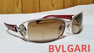 Gafas de sol Gackt's Bulgari Astrale marrón con logo metálico y dos filas Cherki e321 Foto 1 de 4