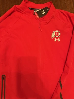 NUEVA Chaqueta Utah Utes Under Armour Roja Bolsillos Cremallera Completa Para Hombre 3XL Foto 1 de 4