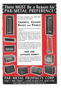 Par-Metal Products Corp Cabinets Racks Panels Long Island City NY 1941 Print Ad - Picture 1 of 1