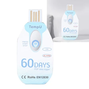 Food Temperature Recorder Portable Temperature Data Logger PDF Report USB⊹ - Picture 1 of 12