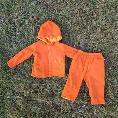 Conjunto Sudadera Pantalones Vintage Oshkosh Baby Prange 3-6 Meses Safari Bordado Foto 1 de 4