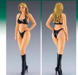 1/12 Resin Model Kit Modern Beautiful Girl Speed Racer Unpainted - Picture 1 of 5