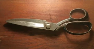 Vintage 1940's WISS  Inlaid Shears Scissors No. 20 HEAVY DUTY Steel Forged 10” - Picture 1 of 6