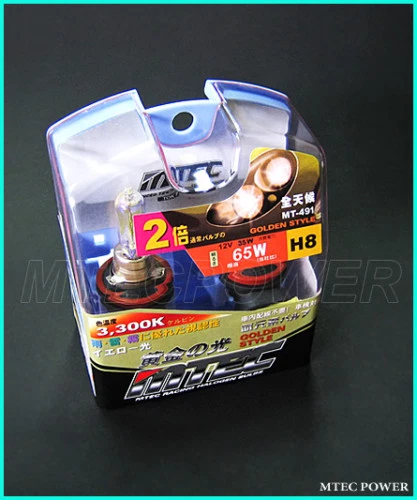 GENUINE MTEC H8 3300K GOLDEN ION YELLOW BULBS - Image 1 of 1