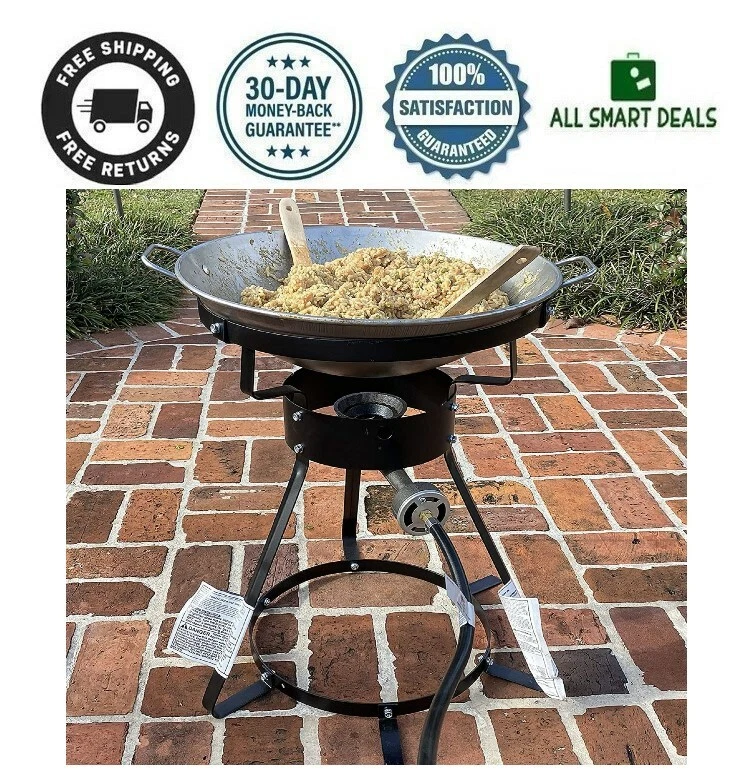 KINGKOOKER Disco Para Cocinar Discada Grande Con Perno De Gas Propano Acero Calidad 12"