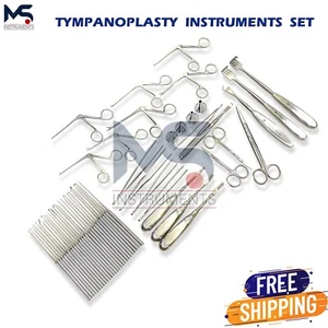 Tympanoplasty Instruments 58 Pcs Set Micro Ear Surgery ENT Instruments - Picture 1 of 4