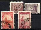 ARGENTINA 4 stamps Used,  error: w/displaced perforation