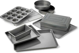 New- 10-Piece Nonstick Bakeware Set, Includes Baking Sheet, Cookie Shee - Picture 1 of 5