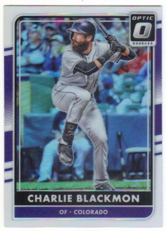2016 Panini Donruss Optic Chrome Holo Refractor #134 Charlie Blackmon Rockies - Image 1 of 1