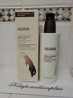 Ahava Leave On Deadsea Dermud Body Lotion With Pump 8.5 Fl Oz New Boxed - Image 1 of 2
