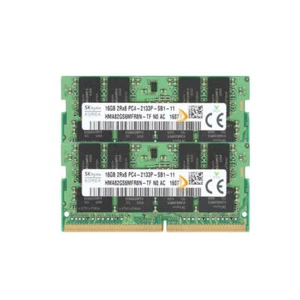 SK Hynix Kits 2X 16GB 2RX8 DDR4 PC4-2133P PC4-17000S SO-DIMM Laptop Memory RAM__ - Picture 1 of 4