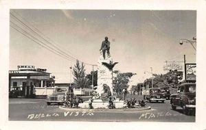 Letrero Estatua Maracaibo Venezuela Shell Gasolinera Café América RPPC - Imagen 1 de 2