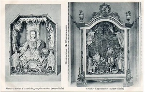 CPA Collection H. D'ALLEMAGNE + Marie-Thérèse d'Autriche + Crèche Napolitaine - Picture 1 of 1